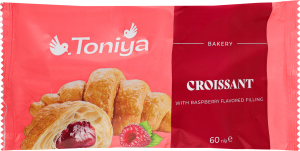 Круассан с фруктовым наполнителем с ароматом малины Малина Toniya м/у 60г