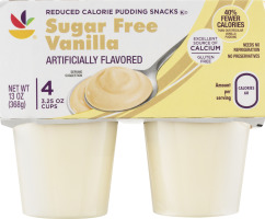Ahold Pudding Snacks Sugar Free Vanilla - 4 CT