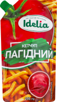 Кетчуп пастеризований Лагідний Idelia д/п 250г