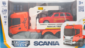 Набір ігровий Евакуатор з машиною світло/звук Scania TechnoDrive