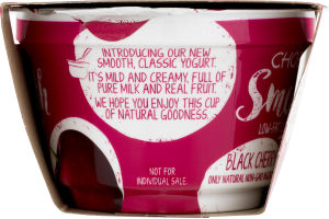 Chobani Smooth Low-Fat Classic Yogurt Black Cherry - 2 PK