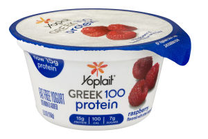 Yoplait Greek 100 Protein Fat Free Yogurt Rasberry