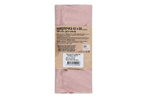 Наволочка пудровая 40х60см №1475440 SoftPoly ТМ "1" 1шт
