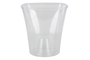 Кашпо д/горщиків д/орхідей Квадро 1,5л прозорий 14,5*15см Еталон-С