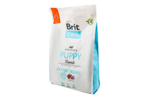 Корм сухий полнораціонний для цуценят і молодих собак Lamb Hypoallergenic Puppy Care Brit 3кг