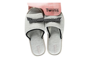 Капці відкриті домашні жіночі Twins №5541 40 сірий