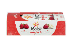 Yoplait Original Low Fat Yogurt Strawberry & Strawberry Banana - 8 CT