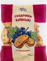 Сухарики хлібобулочні здобні з родзинками Київські Добра грінка м/у 150г