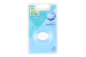 Пустушка Basic латексна анатомічна 0-6місяців Canpol babies