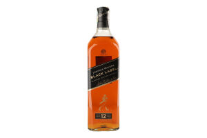 Виски 1л 40% 12 years Black label Johnnie Walker бут
