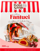 Вироби кондитерські Fantuci Mini з смаком вишні 300г Boni Sano