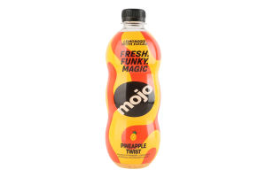 Напій безалкогольний сильногазований соковмісний з соком ананасу Pineapple twist Mojo п/пл 0.5л