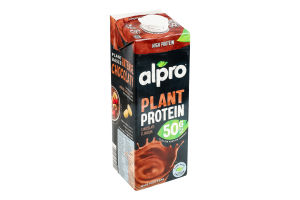 Напій соєвий стерилізований з шоколадним смаком Plant protein Alpro т/п 1л