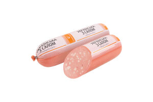 Ковбаса варена Українська з салом Соколівські 1с кг