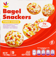 Ahold Bagel Snackers Three Cheese Mini Pizza Bagels - 9 CT