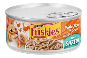 Purina Friskies Savory Shreds with Chicken in Gravy Cat Food