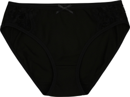 Труси-сліпи жіночі чорні з мереживом р.S-XXL Kosta