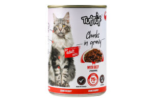Корм д/котів TUFTUF 415г Яловичина (Польща)