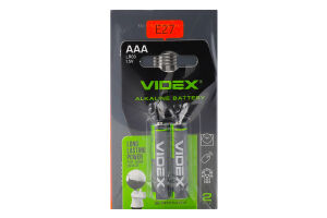 Набір Лампа ЛЕД A60Е 10W E27 3000K 220V+Елемент живлення АА LR6 2шт Відекс