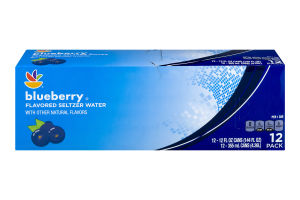 Ahold Flavored Seltzer Water Blueberry - 12 PK