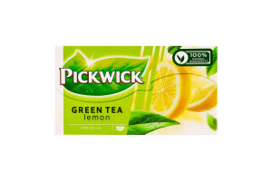 Чай зеленый ароматизированный с лемонграссом и цедрой лимона Pickwick к/у 20х2г