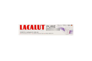 Паста зубная для природно белых и крепких зубов Pure White Lacalut 75мл