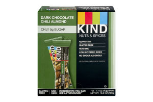 KIND Nuts & Spices Dark Chocolate Chili Almond - 12 CT