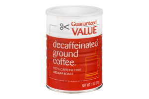 Guaranteed Value Decaffeinated Ground Coffee Medium Roast