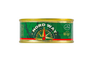 Икра лососевая зернистая соленая Nordway 1с ж/б 60г