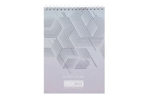 Блокнот Jobmax А5 клітинка пружина зверху картонна обкладинка 48аркушівBM.2474-99 Buromax