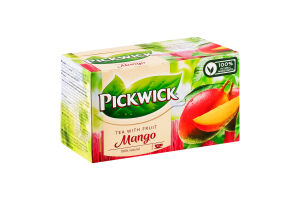 Чай черный ароматизированный с кусочками манго Mango Pickwick к/у 20х1.5г