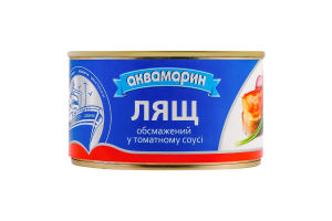Лящ обсмажений в томатному соусі 230г ж/б Аквамарин
