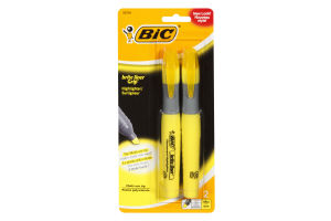 Bic Brite Liner Grip Multi-Use Tip Highlighter - 2 CT