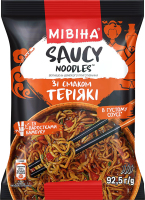 Вермишель быстрого приготовления с ростками бамбука со вкусом Терияки Saucy noodles Мівіна м/у 92.5г