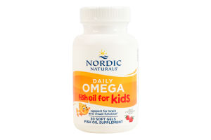 Добавка диетическая мягкие капсулы со вкусом натуральных фруктов Daily Omega Kids Nordic Naturals 30шт
