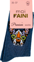 Носки женские Moi Faini №213050 35-37 джинс