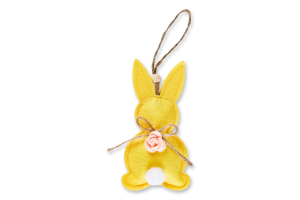Прикраса Заєць з квіткою на підвісці декор 958391