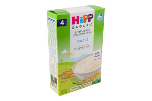 Каша безмолочна для дітей від 4міс Рисова Organic Hipp к/у 200г
