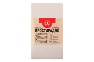 Простирадло бежеве 150х215см №1471089 ТМ "1" 1шт