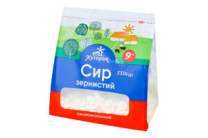 Творог 9% зернистый Хуторок м/у 330г