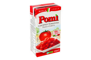 Томаты нарезанные кубиками пастеризованные Pomi т/п 500г