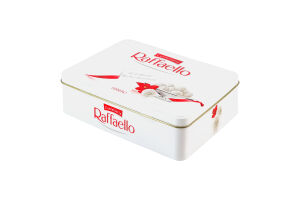 Конфеты хрустящие в кокосовой стружке с целым миндальным орехом Raffaello ж/б 300г