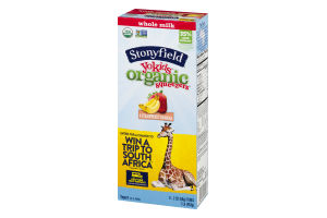 Stonyfield Organic Yokids Whole Milk Yogurt Squeezers Strawberry Banana - 8 CT