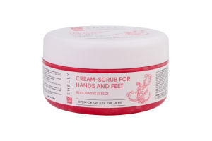 Крем-скраб д/рук та ніг Відновлюючий ефект з сечовиною екстрактом водоростей та олією аргани 350г Шелі