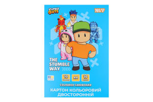 Картон кольоровий Yes! Stumble Guys А4 двосторон