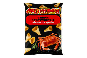 Снеки кукурудзяні зі смаком краба Лускунчики м/у 130г