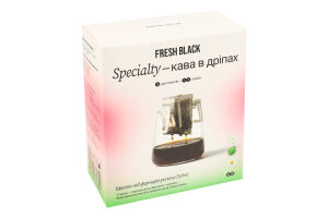 Кофе натуральный жареный молотый в дрип-пакетах Ethiopia Specialty Fresh Black в/с к/у 5х12г