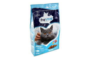 Корм для котів PreVital з тунцем сухий