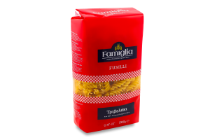Макарони Famiglia 500 г Фузіллі (Греція) И081