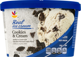 Ahold Real Ice Cream Cookies & Cream